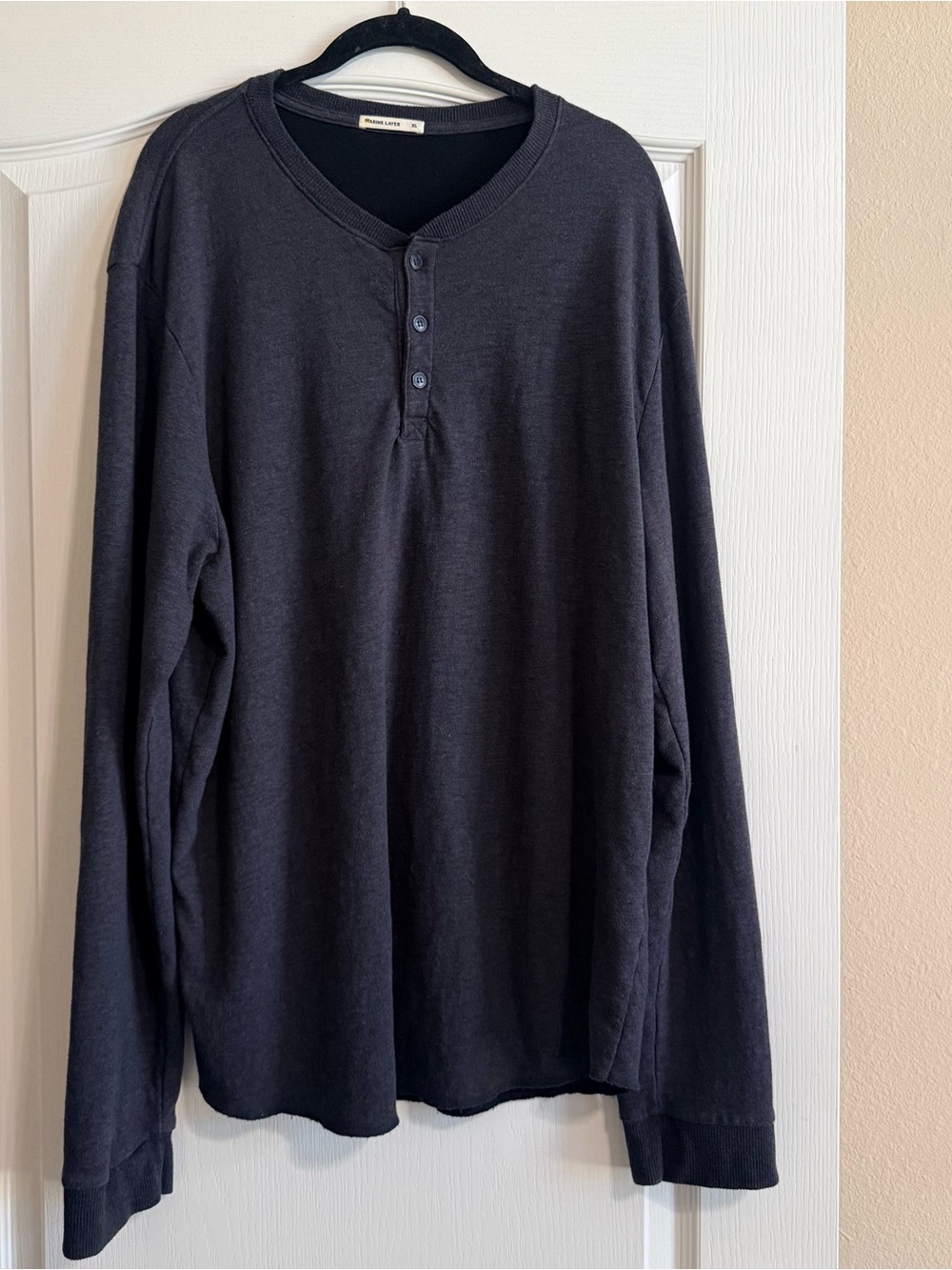 Marine Layer grey Henley shirt XL